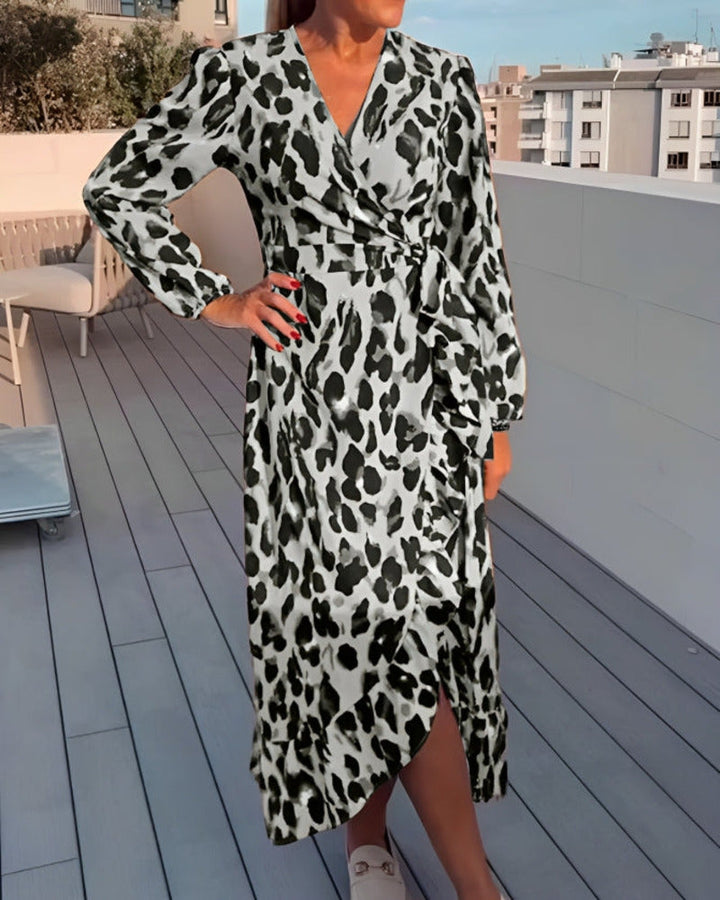 GUNDA - LEOPARD PRINT DRESS