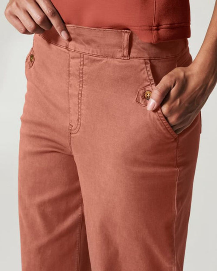 MAROA - Stretch Twill Cropped Wide Leg Pant