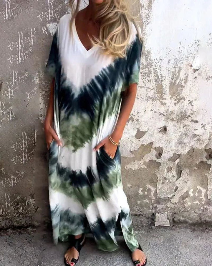 BAYLA - TIE DYE BOHO DRESS