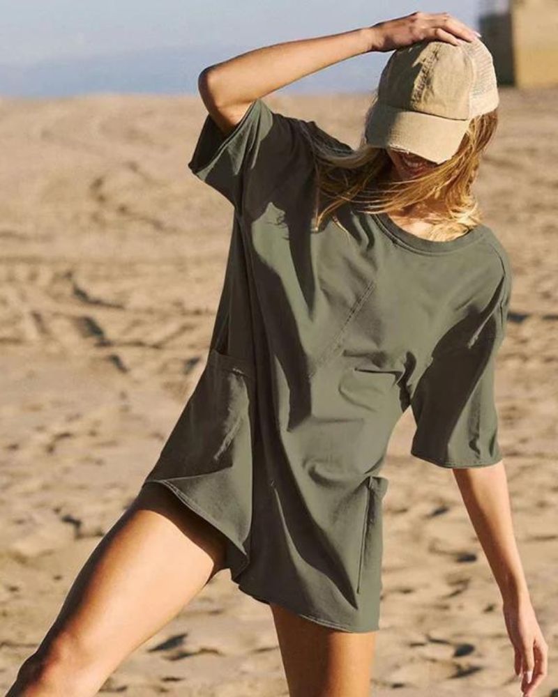 LARA - OVERSIZED COMFY ROMPER TEE