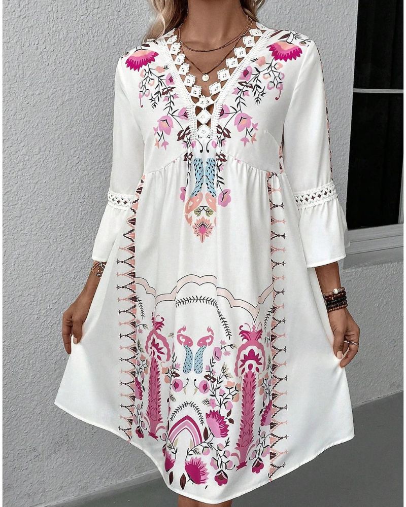 LASIE - FLORAL BOHO DRESS