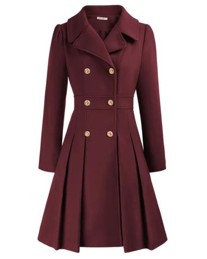 CARIS - PLEATED WOOL COAT