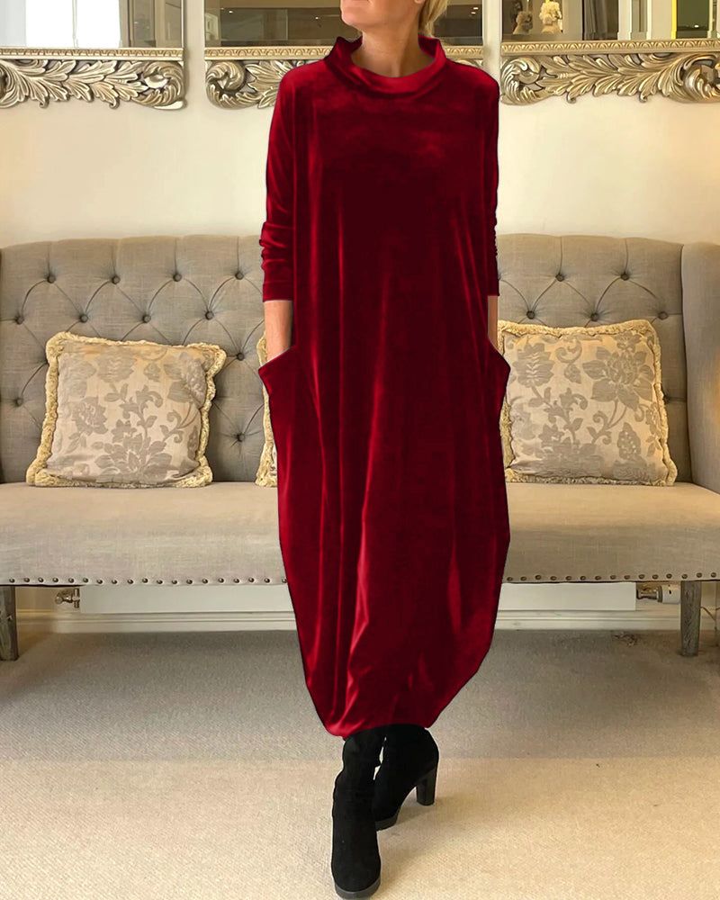 GESINE - TULIP STYLE VELVET DRESS