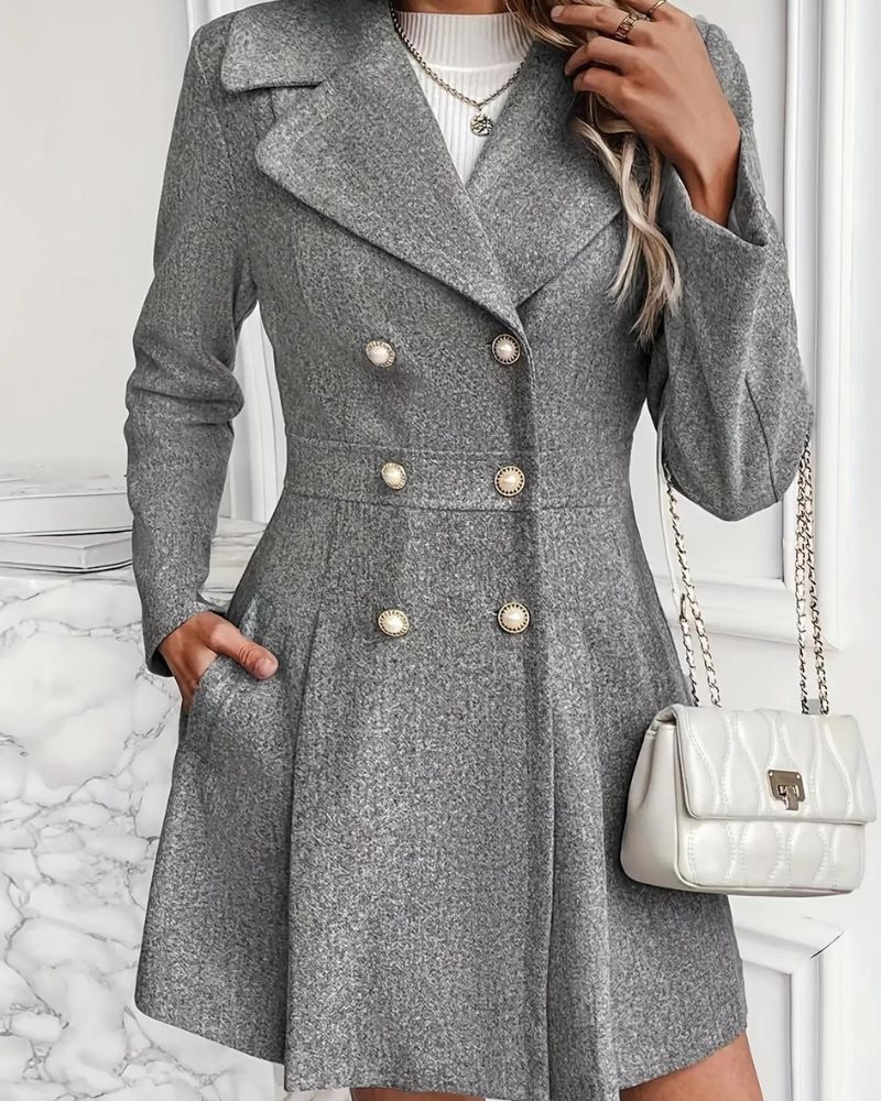 CARIS - PLEATED WOOL COAT