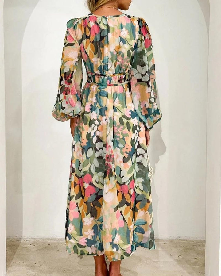 CARLOTA - ELEGANT FLORAL DRESS