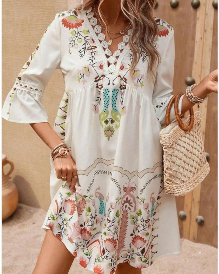 LASIE - FLORAL BOHO DRESS