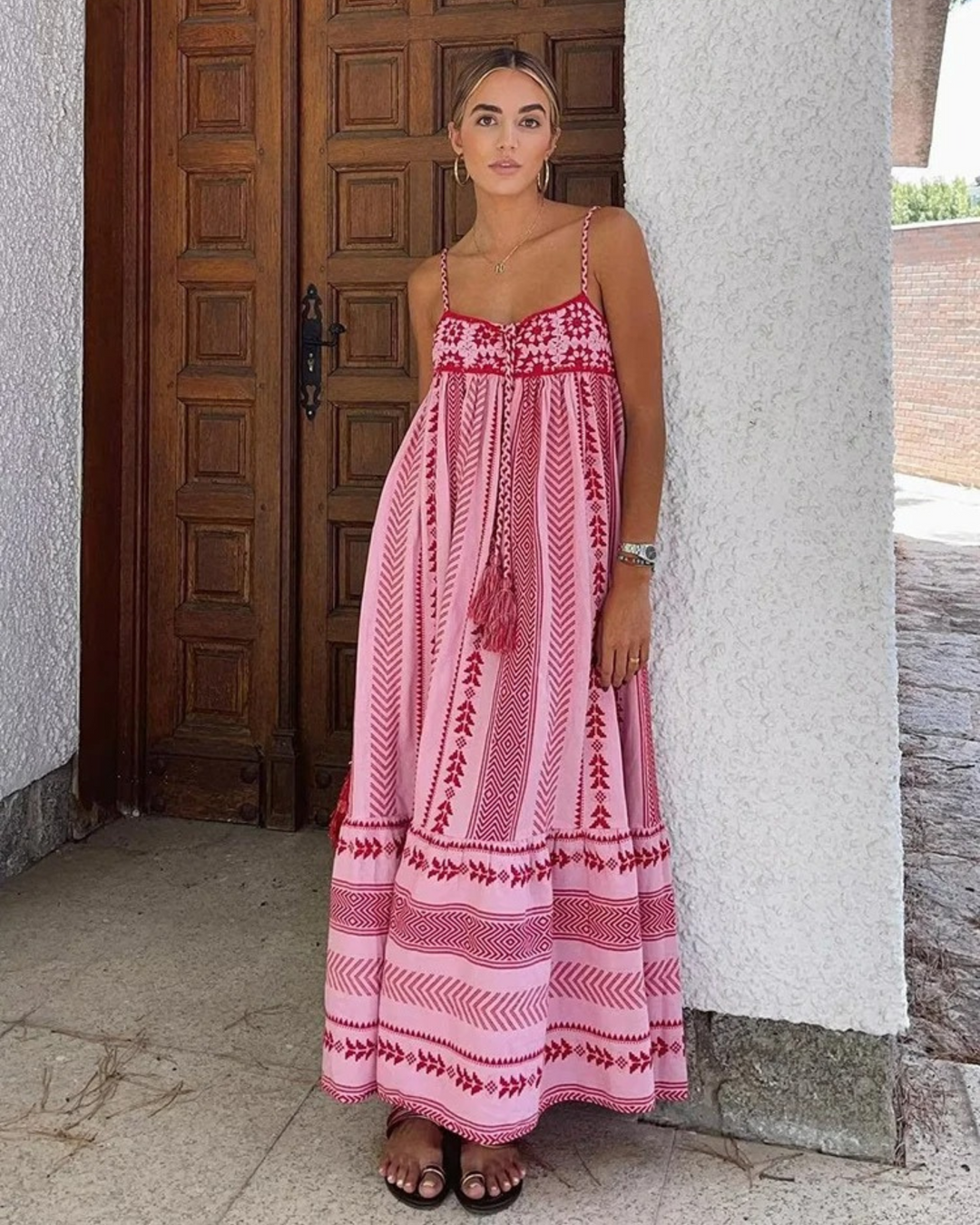 DALENA - Ethnic Style Maxi Dress