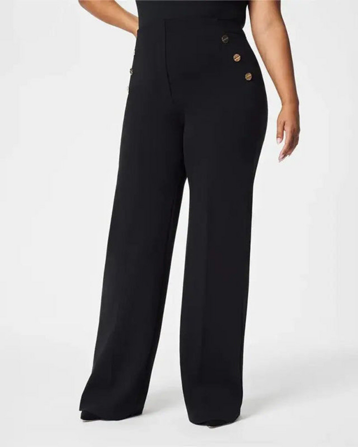 LEANA - HIGH STRETCH WIDE LEG TROUSERS