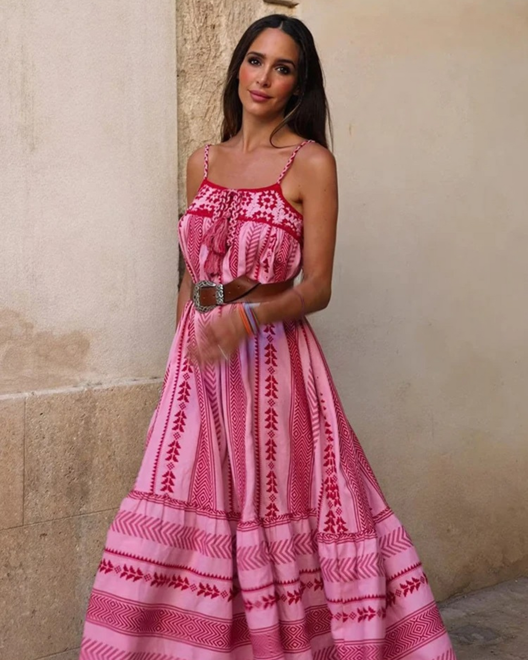 DALENA - Ethnic Style Maxi Dress