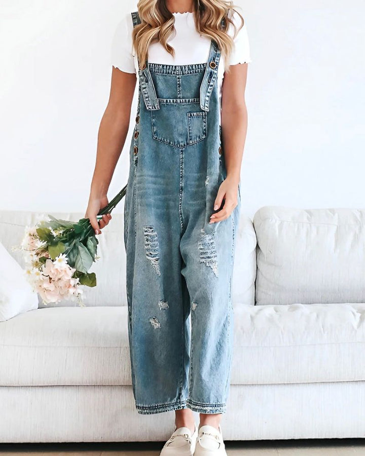 ARIZA - Loose-fitting denim jumpsuit