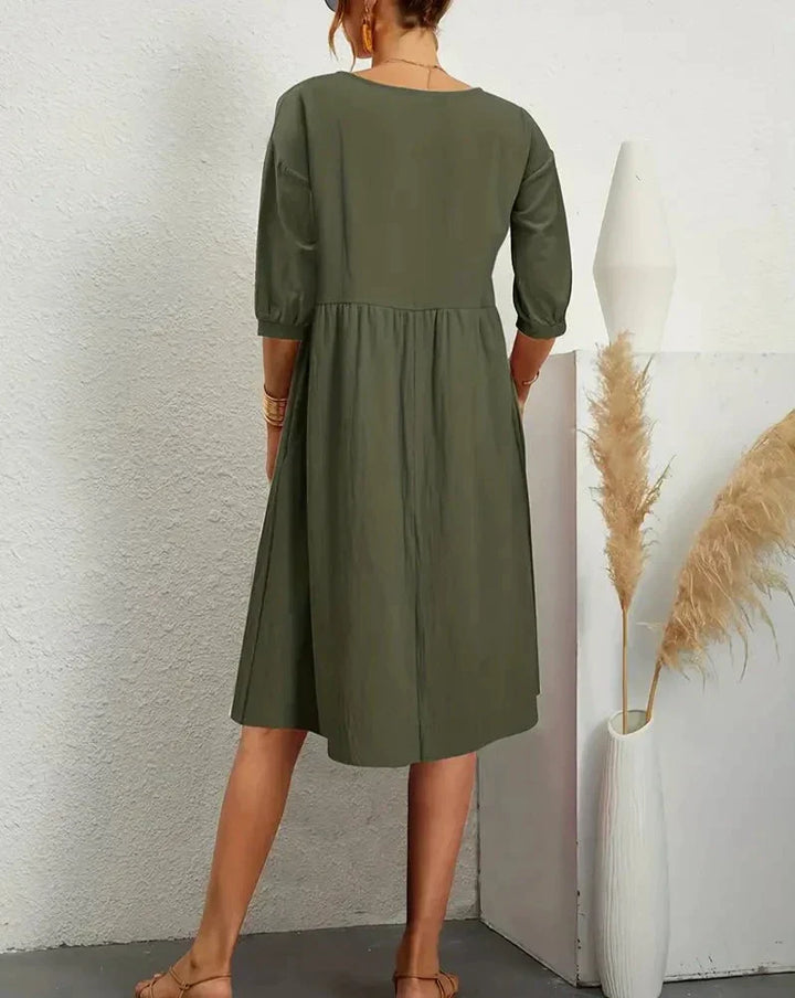 Sian - 3/4 Sleeve Spring Dress