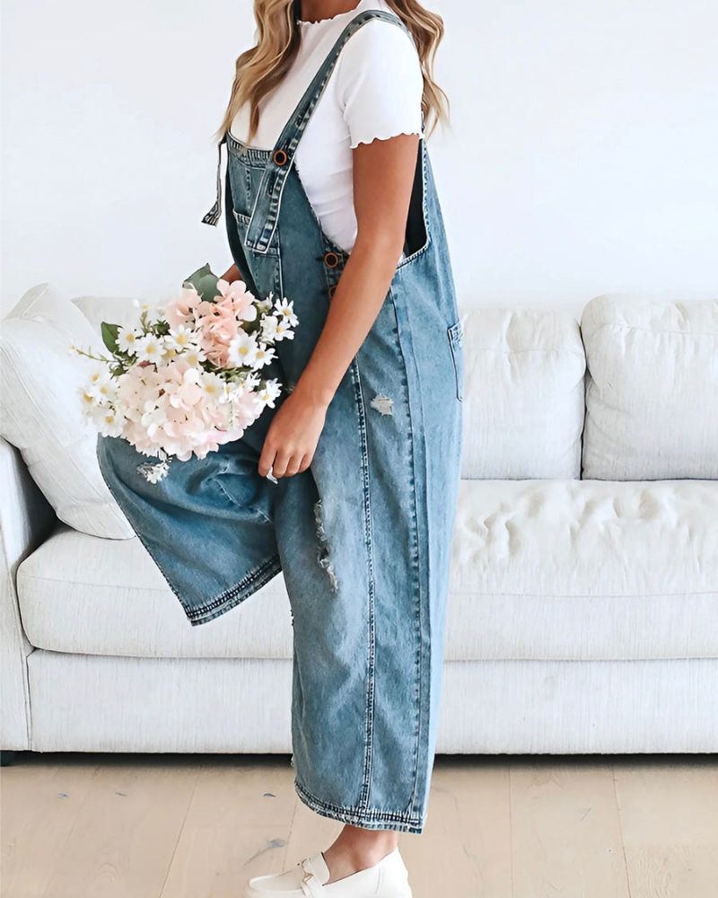 ARIZA - Loose-fitting denim jumpsuit