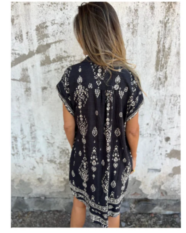 ORONE - Loose-Fit Printed Dress