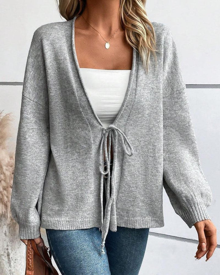 ELMARY - CASUAL LONG SLEEVE SWEATER CARDIGAN