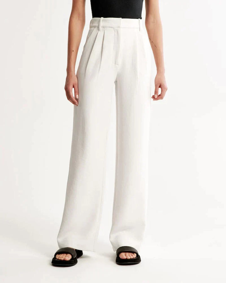 Tailored Wide-Leg Pants