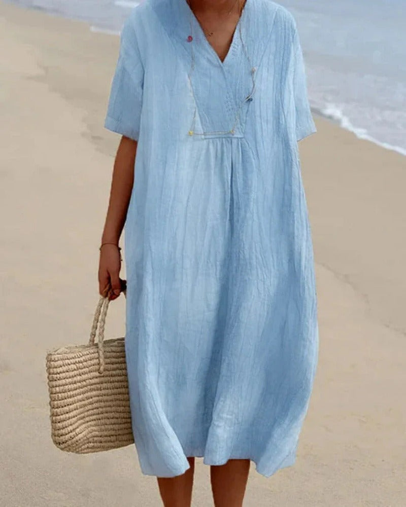 MYKA - BEACH LINEN DRESS