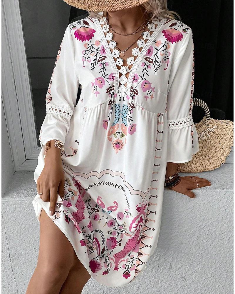 LASIE - FLORAL BOHO DRESS