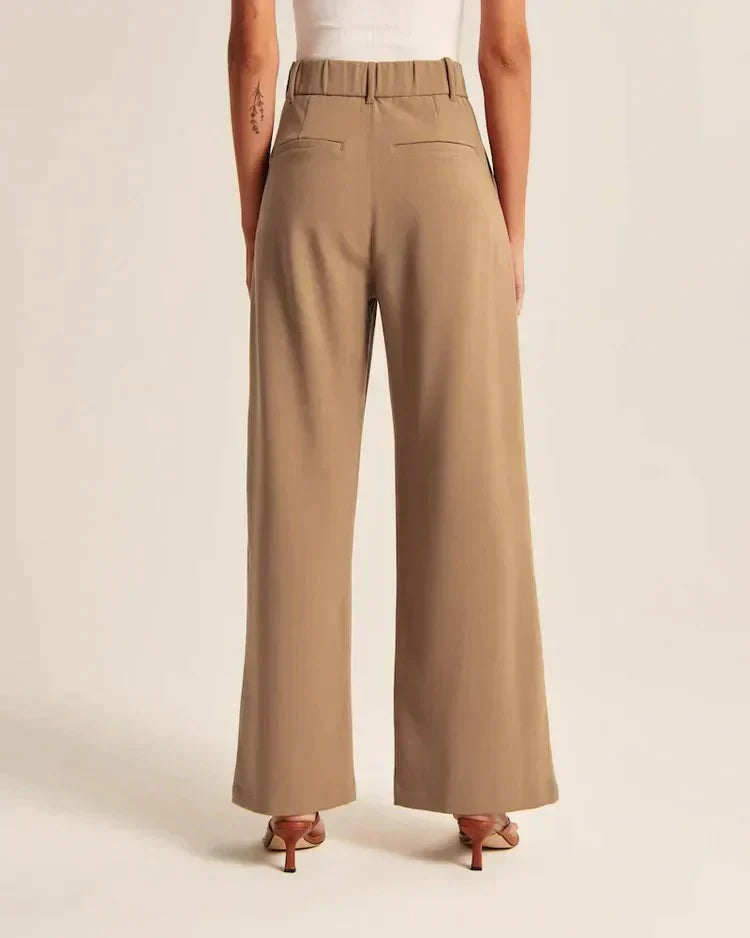 Tailored Wide-Leg Pants