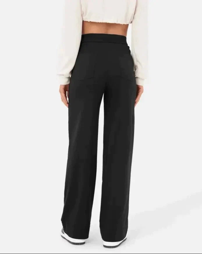 ANDY - High-waisted elastic casual pants