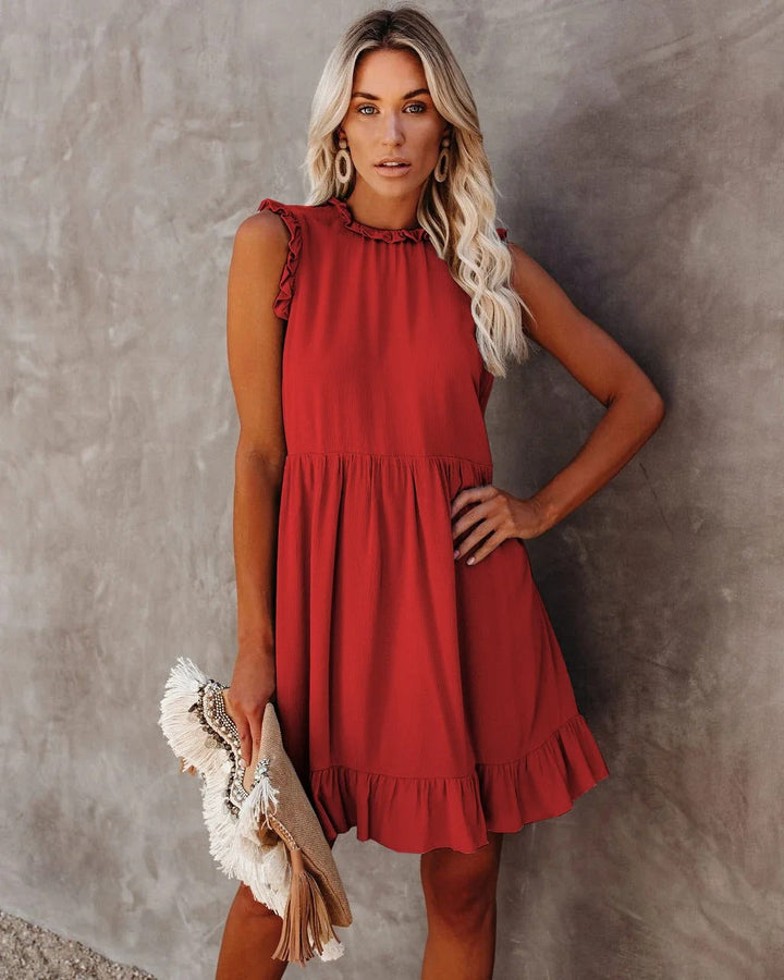 Iliana - Ruffled Waist Dress